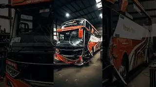 Destroyed Indonesian Jetbus Reborn | Full Restoration Process 🚍 #busmania