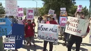 Rally to save Mills College held by graduate students