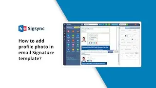 How to add a profile photo in an email Signature template?
