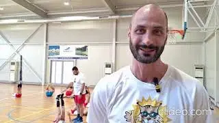 Матей Казийски на камп с деца от школата в 