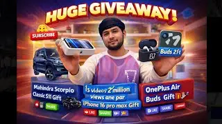 Live Challenge + Mega Giveaway 😍 | OnePlus Buds & iPhone Gift 🎁
