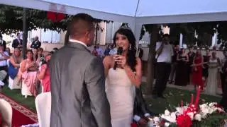 novia canta a su novio (Rodolfo y Ana)