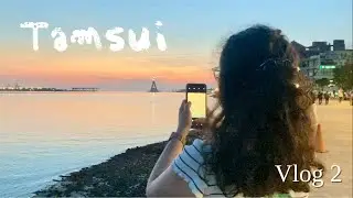 Can we see the amazing sunset in Tamsui after work? 🌅 | Taiwan -VLOG 2