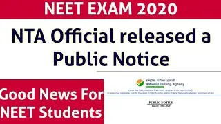 Breaking news // NTA Official New Public notice good update for students // correction in form