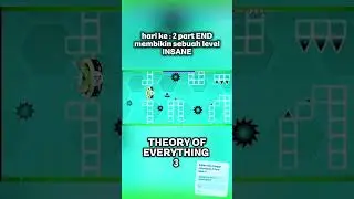 hari ke : 2 part end membuat level insane #capcut #geometrydash #shorts