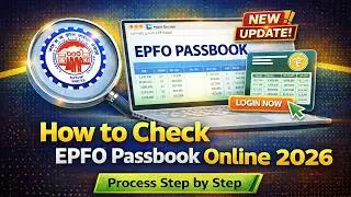 PF Passbook Online Kaise Check Kare 2026 | EPFO Passbook Check Process Hindi