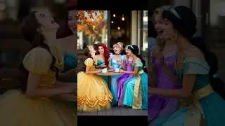 Top 5 - Disney Princesses as Real Besties ☕✨ Hanging Out in Ball Gowns!