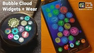 [v5.16] Bubble Cloud Home screen Widgets + Mini Launcher for Android Wear watches