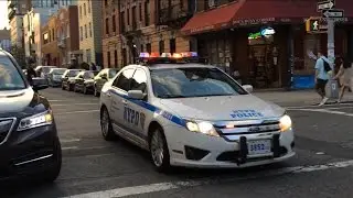 NYPD - RMP Unit Responding With Rumbler Siren to Help Clear Intersection