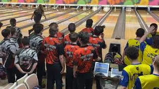 MVTHS Rams bowling at Regionals in Effingham Game 6