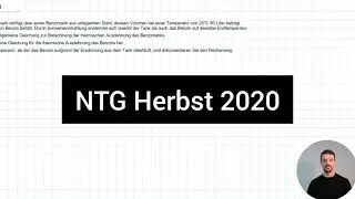 NTG Technische Fachwirte IHK 2020 Herbst Aufgabe 3