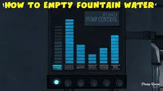 How to Empty your fountain water in Blue Prince (From Pump Room) How to use pump room
