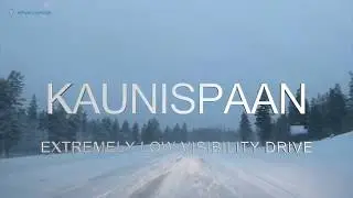 Kiilopaa - Kaunispaan | Scariest Drive | Low visibility | Storm | Heavy Snowfall | Lapland | Finland
