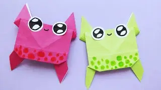 Origami Crab | Easy Origami Sea animals| Easy Origami Crab DIY