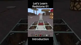 Let's Learn Redstone with OmLedu | Basic Introduction 01 | Minecraft Bedrock Redstone Tutorial