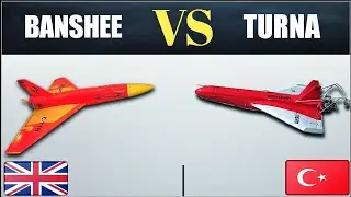 Turkish Turna VS British Meggitt BTT 3 Banshee Target Drone