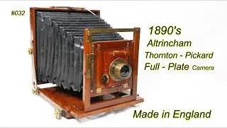 Thornton Pickard Full - Plate Camera. 1890's