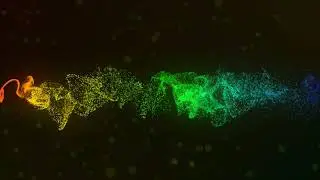 Free 4k motion background - Swirling particles on abstract background -  free vj loop