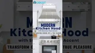 Upgrade your kitchen with our Modern Kitchen Hood FSS-272 Model #rangehood #kitchenhood #custom