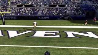 Madden 12: Gameplay/Commentary(720p) - Why Won't Ray Rice Fumble? (NO @ BAL)
