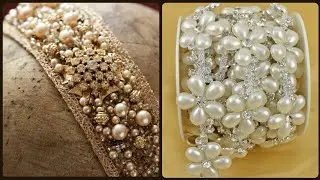Luxury & Beautiful Rhinestone Trim Applique Laces Designs