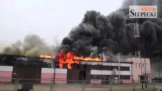 Pożar Słupca (hala przy ulicy Bielawskiej)