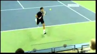 Federer Hits Tweener US OPEN 2010