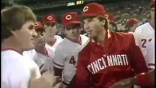 CINCINNATI REDS: Pete Rose, 4192 Record Breaking Hit of 1985