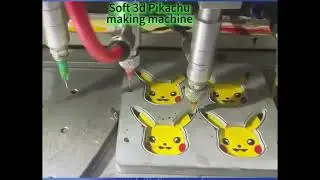 Soft 3d Pikachu keychain doll toys making machine and dispensing machine