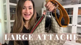 GUCCI ATTACHE LARGE SHOULDER BAG | WHAT FITS INSIDE + MOD SHOTS