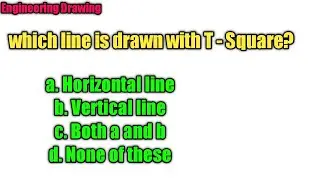 Most Important Exam Based Objective Types Questions| T - Square Related Questions| Graphics Mission|