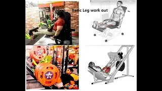 Leg weight Training Basic exercise Part 1-DAY 1 : LOWER BODY CERCUIT I