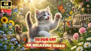 Cat TV 4K 🐦 Garden Bird Songs That Instantly Calm Cats &mdash; Perfect for Cat Lovers | Full 4K UHD