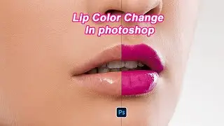 How To Change Lip Color In Photoshop | Photoshop Shorts