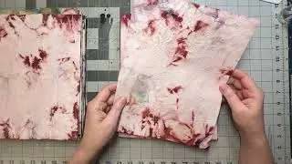 RIT DYE AND BEET ROOT POWDER DYED PAPERS ✅ THEM OUT