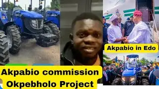 Компания Akpabio Shock вводит в эксплуатацию сельскохозяйственное оборудование Okpebholo в Эдо