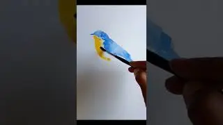 birds painting #paintingforbeginners #painting #beginners #shorts #youtubeshorts