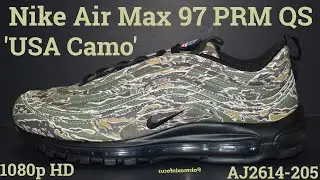 Nike Air Max 97 PRM QS 'USA Camo' AJ2614-205 (2017) An Unboxing and Detailed Look!