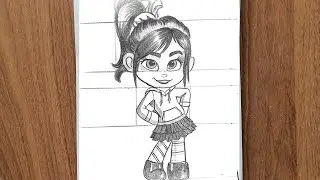How to draw vanellope from wreck-it Ralph》how to draw cute girl》#easytodraw#howtodraw #Shadiart
