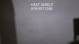 Heat penetration from the wall facing morning sun