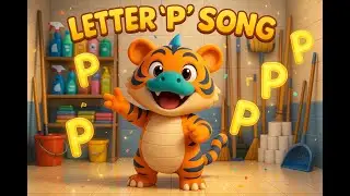 Learn Letter P Phonics Song for Kids | Dinostein & Friends Preschool Learning