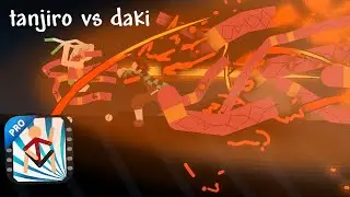 tanjiro hinokami kagura vs daki (stick nodes pro)