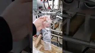 Tomato sauce packing machine testing complete