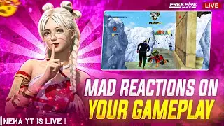 NEHA YT IS LIVE GIRL STREAMER || 1 vs 4 😱 MAD REACTION  😱 PLAY GAME WITH SUBSCRIBERS