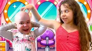 SARAH E ELOAH fingem brincar de SALÃO DE BELEZA histórias engraçadas PARA CRIANÇAS