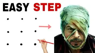 How to draw Shah Rukh Khan Drawing // Jawan SRK Drawing // JAWAN
