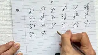 How to connect cursive z| How to write smaller letter z in cursive 