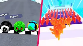 Going Balls vs Join Blob Clash 3D🧶📀Gameplay iOS Android - Ball Run Games (4K)