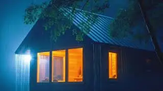 Powerful Rainstorm & Occasional Thunder ⚡ | Dark Night Ambience | HEAVY RAIN | RAIN | RAIN SOUNDS