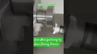 Insane Gear Skiving Speed! ⚙️🔥 | High-Speed Gear Manufacturing ⚙️. #engineering #machinist  #shorts